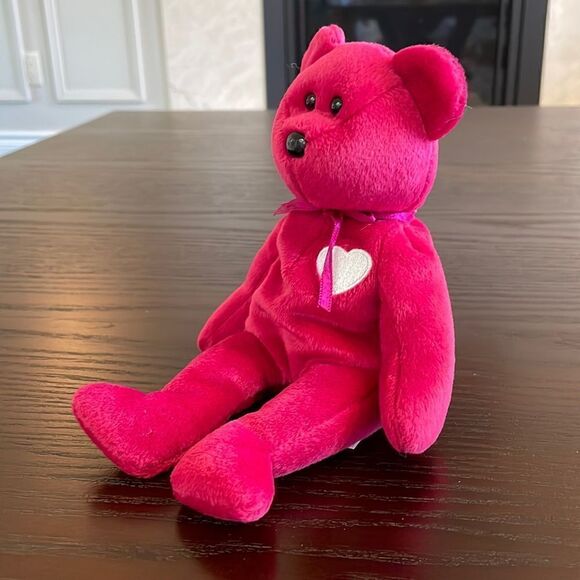 Valentina the Valentine Bear - 1999 Ty Original Beanie Baby 9” Great Condition - Picture 2 of 8